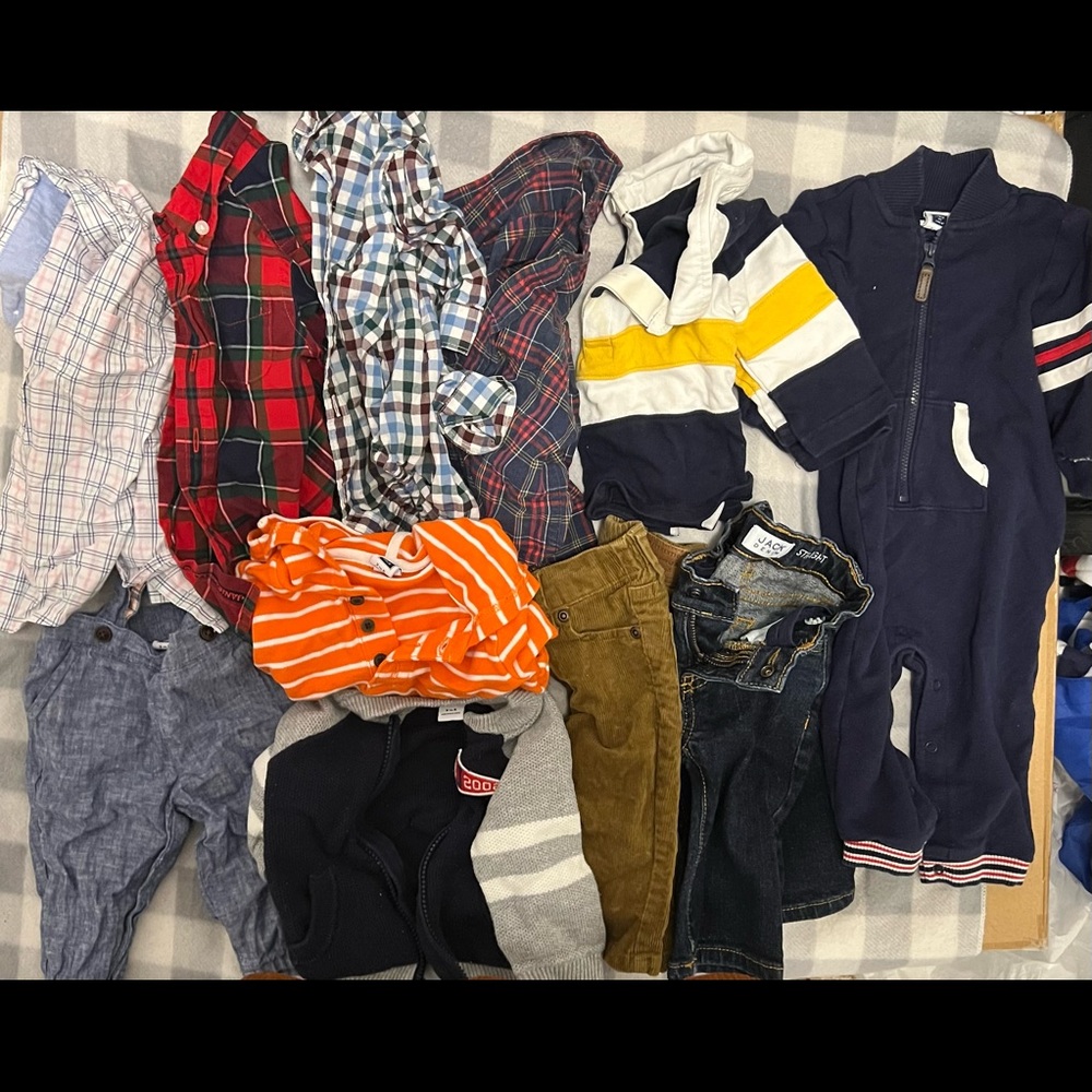 Sold Janie And Jack Fall Winter Clothing 3-6 Months Baby Boy Lot 11 items